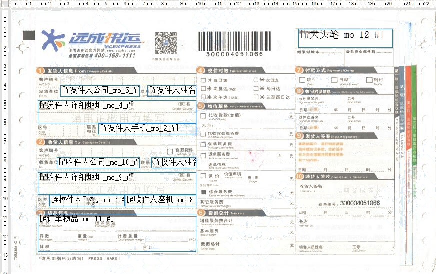 远成快运1号模板